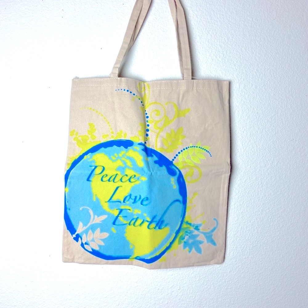 Canvas Tote Dual Strap Graphic Book Shoppers Tote Bags #347-48